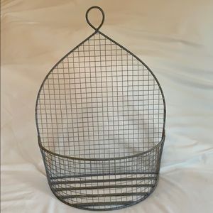 Farmhouse metal wall basket